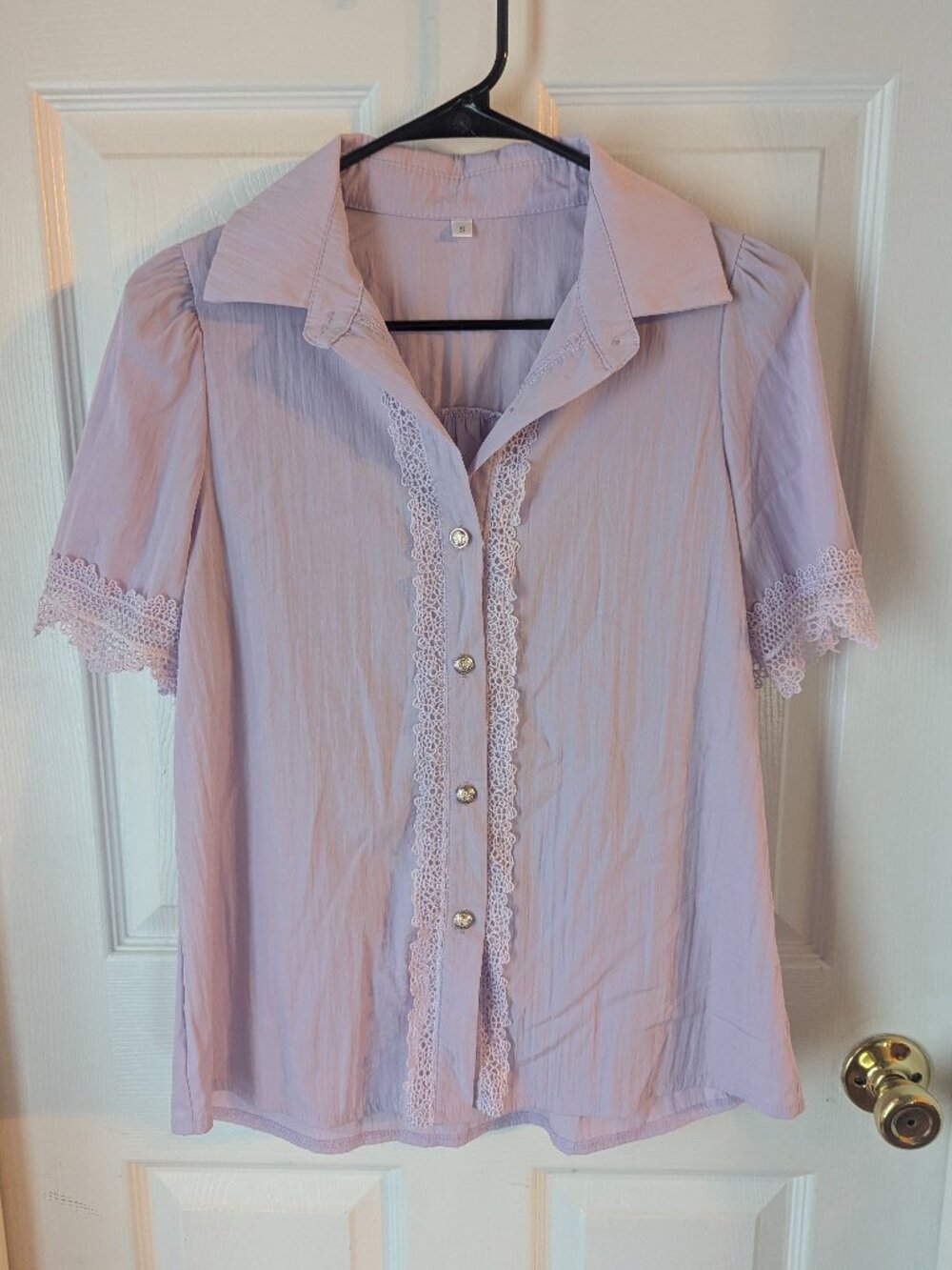 No brand lavender purple button down - s